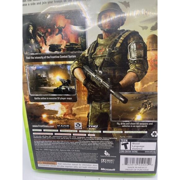 Frontlines: Fuel of War (Microsoft Xbox 360, 2008) CIB - TESTED - Picture 3 of 5